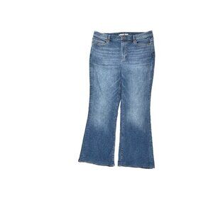 Lands' End Bootcut Women's size 16P Dark Wash Blue Denim jeans